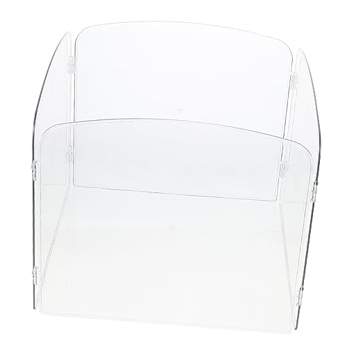 VANZACK 1 Satz Hamster Laufstall Käfig für Hamster Falten Zwinger Frettchenkäfig Kaninchenstall Hamster gehege hamstergehege Nagetiergehege Mini Igelkäfig Hamsterzaun aus Acryl Transparent von VANZACK