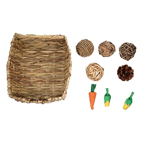 VANZACK 1 Satz Hasenkauspielzeug Heu Kaninchenmatten Kaninchenhasen Zur Bereicherung Von Kaninchen Drinnen Bettwäsche Spielzeugkaninchen Kratzen Kaninchenspielzeug Stroh VANZACK 1 Satz Hasenkauspielzeug Heu Kaninchenmatten Kaninchenhasen Zur Bereicherung Von Kaninchen Drinnen Bettwäsche Spielzeugkaninchen Kratzen Kaninchenspielzeug Stroh von VANZACK