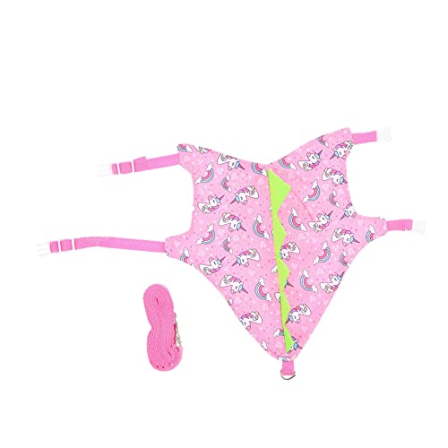 VANZACK 1 Satz Hasenkleidung Bunny Suit hasenkostüme kaninchenleine Kaninchenaccessoires Haustier Halloween tägliche Kaninchenkleidung entzückendes Kaninchenkleid mit Leine Stoff Rosa von VANZACK