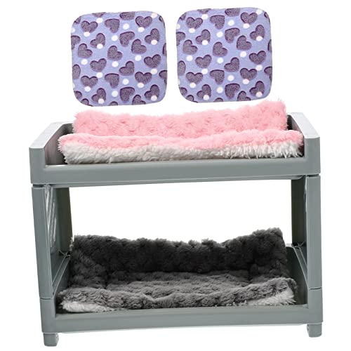 VANZACK 1 Satz Haustierbett Vlies Und Liner groß Versteck Wurf nagerhaus pet Bed Kuschelbett für Hamster Kleintierkäfig Zubehör Doppellagiges Chinchillabett abnehmbares Hamsterbett Plüsch VANZACK 1 Satz Haustierbett Vlies Und Liner groß Versteck Wurf nagerhaus pet Bed Kuschelbett für Hamster Kleintierkäfig Zubehör Doppellagiges Chinchillabett abnehmbares Hamsterbett Plüsch von VANZACK