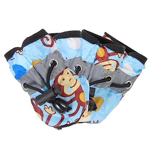 VANZACK 1 Satz Hundeschuhe Mit Weicher Sohle Haustier Schuhhund Welpe Hundesocken Hören Auf, Die Pfoten Zu Lecken Hundezehengriffe Stiefeletten Hundestiefel Hundehose Weicher Stoff Blue von VANZACK