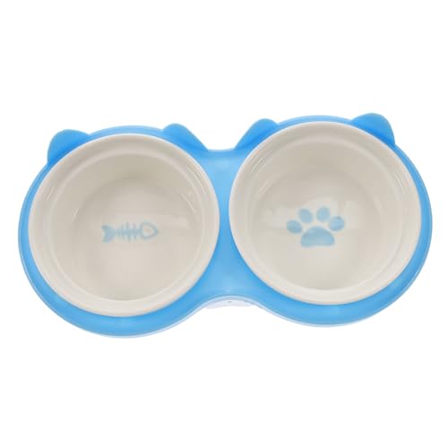 VANZACK 1satz Hochbeet Katzenfutter Und Wassernapf Keramische rutschfeste Futternäpfe Mit Erhöhtem Design Für Gesunde Fütterung Für Katzen Und Kleine Haustiere Abnehmbar Einfach Zu von VANZACK