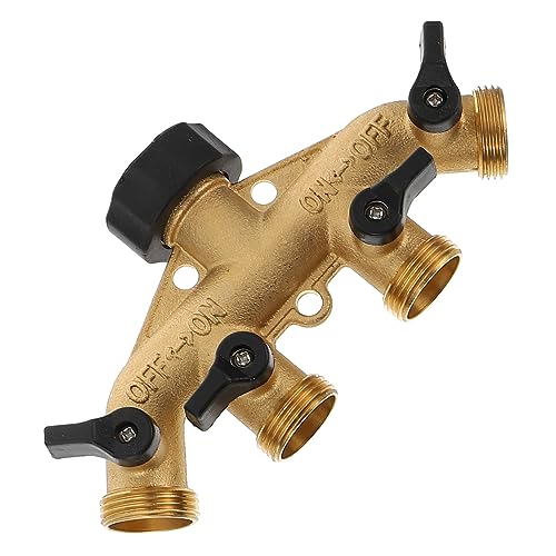 VANZACK 1 Satz Messing Gartenschlauch Verteiler mit Ausgängen Hochwertiger Wasserhahn Adapter für Garten Individuell Robuste Konstruktion Teiliges Set VANZACK 1 Satz Messing Gartenschlauch Verteiler mit Ausgängen Hochwertiger Wasserhahn Adapter für Garten Individuell Robuste Konstruktion Teiliges Set von VANZACK