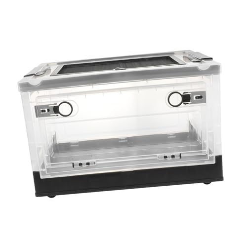 VANZACK 1 Satz Terrarium Käfige Kisten Minikäfig für Meerschweinchen großer Hamsterkäfig Zwerghamsterkäfig hamsterhaus Hamster käfig für Haustierratten Igel Inkubator Plastik Black von VANZACK