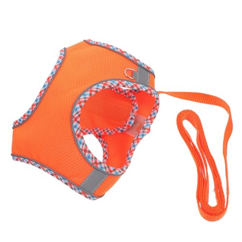 VANZACK 1 Satz Transportbox Für Haustiere Körperpflege Hund Walking -Geschirr Welpengeschirr Hundekette Leine Ausbildung Hundegeschirr Für Welpen Outdoor Hundegeschirr Polyester Orange von VANZACK