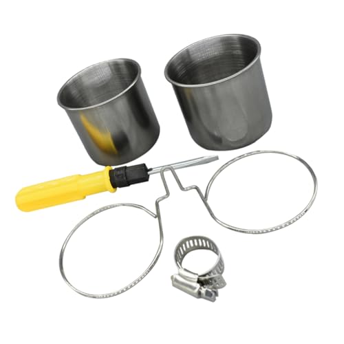 VANZACK 1 Satz Vogel Futter Box Futter Becher System Inhaber Glocken Käfige automatisch Taube vogelfutterspender vogelfutterstelle Papageifutter Papageien-Fütterungsbecher Rostfreier Stahl VANZACK 1 Satz Vogel Futter Box Futter Becher System Inhaber Glocken Käfige automatisch Taube vogelfutterspender vogelfutterstelle Papageifutter Papageien-Fütterungsbecher Rostfreier Stahl von VANZACK