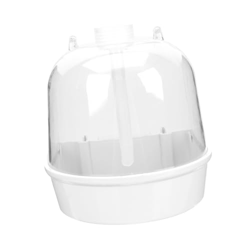 VANZACK 1 Set-Box Badewanne Für Haustiere Draußen Wasser Zubehör Badebecken Für Papageien Vogeltränkebecken Vogelkäfig Vogelbad Papagei Badewanne Vogelbaden Weiß Plastik von VANZACK