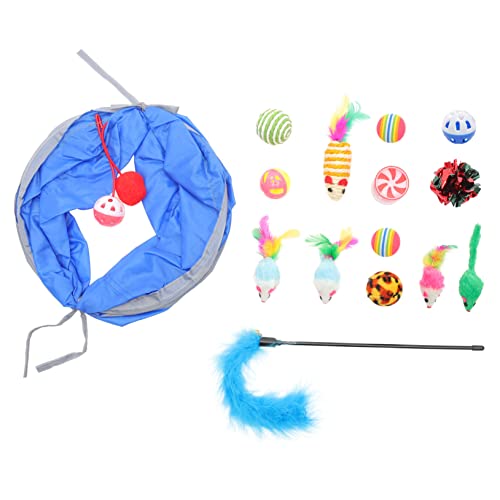VANZACK Katzenspielzeug-Set 15-teilig Pelzige Mäuse Kätzchenspielzeug Interaktives Katzen-backenzahnspielzeug Sicher für Katzen VANZACK Katzenspielzeug-Set 15-teilig Pelzige Mäuse Kätzchenspielzeug Interaktives Katzen-backenzahnspielzeug Sicher für Katzen von VANZACK