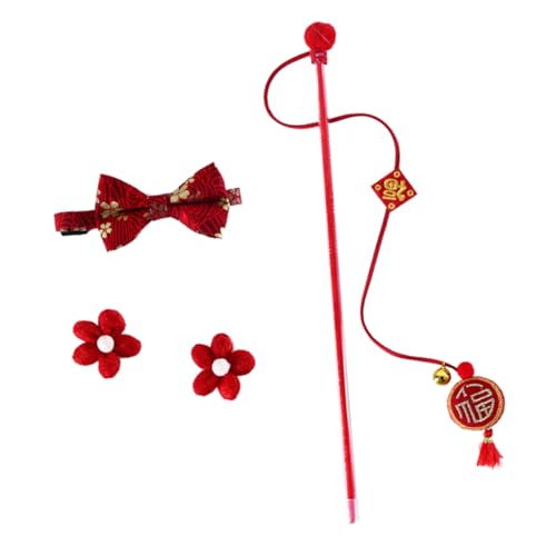 VANZACK 1 Set Katzenfliege Katzenangel Katzenspielzeug Kätzchenhalsband Katzen Neujahrskostüm Set Katzenhalskette Im Chinesischen Stil Katzenkostüm Zubehör Katzenhalsdekor VANZACK 1 Set Katzenfliege Katzenangel Katzenspielzeug Kätzchenhalsband Katzen Neujahrskostüm Set Katzenhalskette Im Chinesischen Stil Katzenkostüm Zubehör Katzenhalsdekor von VANZACK