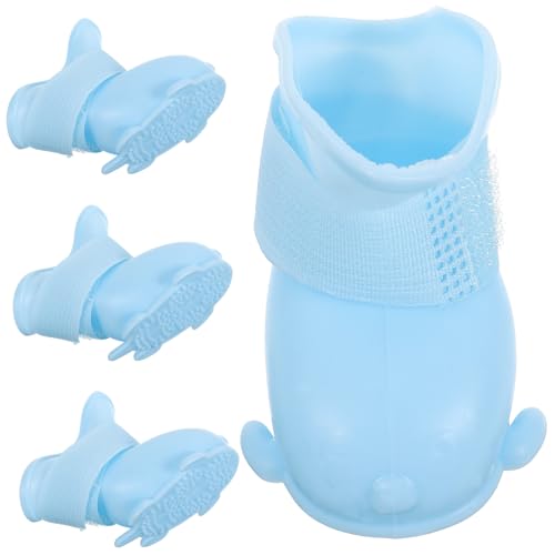 VANZACK 1 Set Regenstiefel Für Haustiere Wasserabweisend Schneestiefel Für Hunde Regenschuhe Für Heiße Straßen Hundestiefel Für Schnee Kleine Hundestiefel Zum Wandern Pfotenhunde von VANZACK