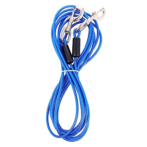 VANZACK 1 Stück Anti-Biss und brechen die Hundekette Seil für Hunde Hundetaste Camping sicherungsgurt sicherheitsfäden Kabel zum Transport von Haustieren Haustier-Handleine Stahldraht Blue VANZACK 1 Stück Anti-Biss und brechen die Hundekette Seil für Hunde Hundetaste Camping sicherungsgurt sicherheitsfäden Kabel zum Transport von Haustieren Haustier-Handleine Stahldraht Blue von VANZACK