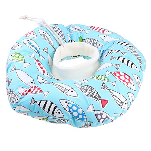 VANZACK Haustierhalsband Für Katze Mit Fischmuster Anti-Biss Anti-leck Schutz Halsband Verstellbar Für Katzenoperationen VANZACK Haustierhalsband Für Katze Mit Fischmuster Anti-Biss Anti-leck Schutz Halsband Verstellbar Für Katzenoperationen von VANZACK