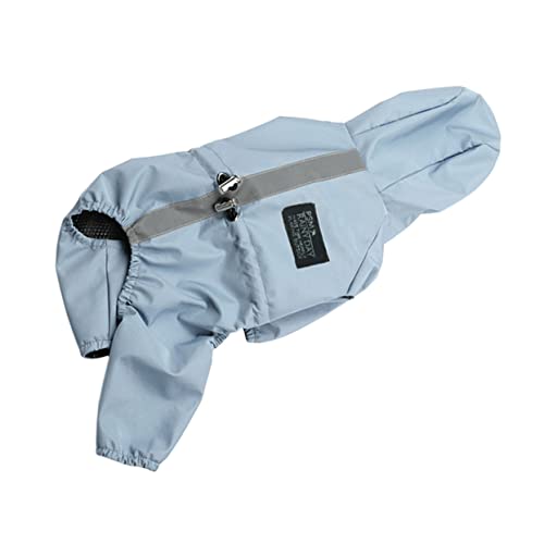 VANZACK 1 Stück Atmungsaktive Welpenkleidung Mit Kapuze Reflektierender Kapuzenpullover Hund Haustier Undurchlässig Züchten Haube Regenjacke Regenmantel Wasserdicht Blue Jackenstoff VANZACK 1 Stück Atmungsaktive Welpenkleidung Mit Kapuze Reflektierender Kapuzenpullover Hund Haustier Undurchlässig Züchten Haube Regenjacke Regenmantel Wasserdicht Blue Jackenstoff von VANZACK