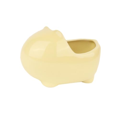 VANZACK 1 Stück Badewanne aus Hamsterkeramik waschen klein Hamster Sachen Kühlung gemütlich hamsterzubehör Hamster zubehör Hamster-Keramikbadewanne Hamsterhaus Badewanne aus Keramik Yellow von VANZACK
