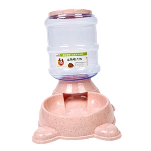 VANZACK 1 Stück Futterautomat Für Haustiere Tierfutterbehälter Hund Container Automatisch Smart Pet Feeder Spender Lebensmittelhalter Rosa von VANZACK