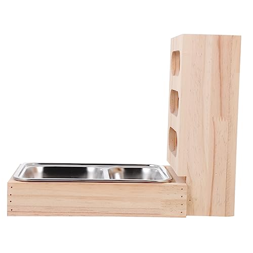 VANZACK 1 Stück Halter Heuraufe für Meerschweinchen Futterbox für Meerschweinchen Heuraufe für Nagetiere Meerschweinchen Heuraufe Haustierbedarf Korb Lebensmittelkrippe aus Holz hölzern von VANZACK