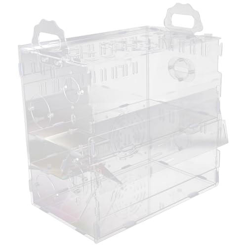 VANZACK 1 Stück Hamsterkäfig Sicht Meerschweinchenstall Hamster-Villa-Käfig Haustierkäfig hamsterhaus Hamster gehege meerschweinchen Schloss Hamsterversorgung Acryl Transparent VANZACK 1 Stück Hamsterkäfig Sicht Meerschweinchenstall Hamster-Villa-Käfig Haustierkäfig hamsterhaus Hamster gehege meerschweinchen Schloss Hamsterversorgung Acryl Transparent von VANZACK