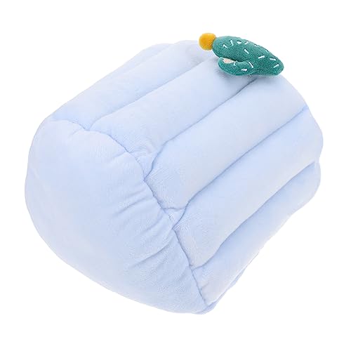 VANZACK 1 Stück Hamsternest meerschweinchen lebensraum klein Hamsterhöhlennest Meerschweinchenvlies Bettwäsche Heu hamsterbett einhelll Hamsterhausbett Hamster warmes Nest Baumwolle Blue von VANZACK