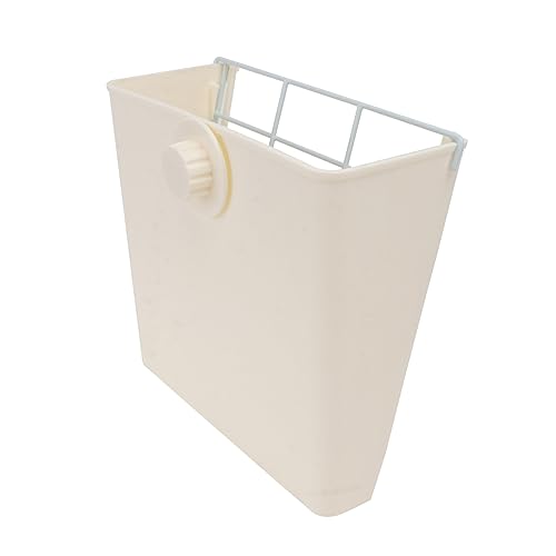 VANZACK 1 Stück Hasengrasständer Zwinger Wurf coop Meerschweinchenkäfig Hamster Stall Zwerg Heuraufe für Meerschweinchen Heuraufe für Kleintiere Hasenfressgitter festes Gestell Stahl Beige von VANZACK