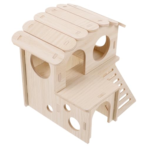 VANZACK 1 Stück Massives Holz Hamster Loft Nagetier Versteck erhöht Spielzeughamster drinnen Häuser Hamsterschutzhaus Hamsterhaus Hamster Heimtierbedarf hölzern Yellow VANZACK 1 Stück Massives Holz Hamster Loft Nagetier Versteck erhöht Spielzeughamster drinnen Häuser Hamsterschutzhaus Hamsterhaus Hamster Heimtierbedarf hölzern Yellow von VANZACK