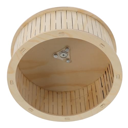 VANZACK 1 Stück Rad Heimtrainer Für Kleine Haustiere Hamster Nagetier Sport Chinchilla Kleintierbedarf Hölzern von VANZACK