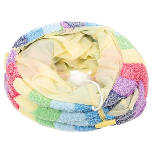 VANZACK 1 Stück Regenbogen-Katzen-Tunnel interaktives Katzen-Puzzlespielzeug Katzenspielzelt Raupe interaktives katzenspielzeug Interactive cat Toy Katze spielt Tunnel Katzenrohrspielzeug von VANZACK