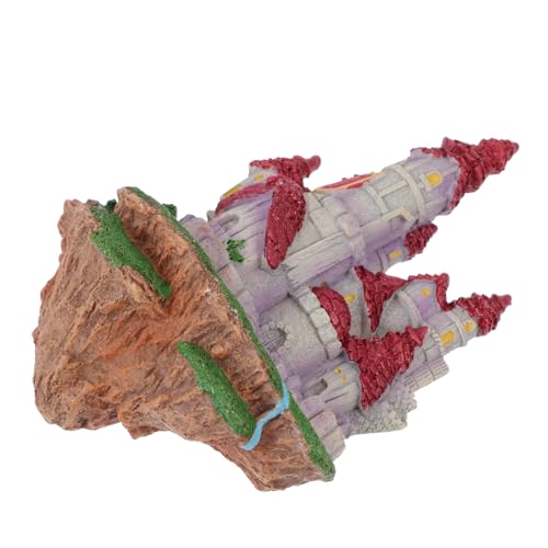 VANZACK 1stück Resinschloss Aquarium Dekoration Fisch Tank Ornament Für Natürliche Aquarienlandschaften Zubehör Für Lebendige Unterwasserwelt von VANZACK