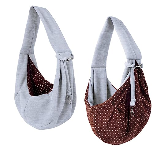 VANZACK 1pc Haustier Crossbody Rucksack Polyester Komfortable Hund Katze Träger Outdoor Haustier Liefert Grau von VANZACK
