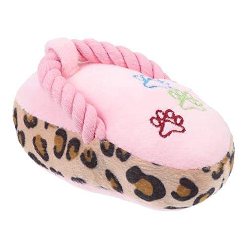 VANZACK 1 Stück Zahnen Klein Beständig Hunde Beissen Backenzahn Kuscheltier Hund Kauen Anregend Interaktiv Hund Molar Versorgung Heimtierbedarf Plüsch Rosa von VANZACK