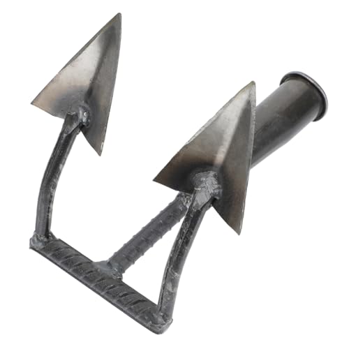 VANZACK 1 Stück landwirtschaftliches Hackwerkzeug Hacke Rasen Gartenarbeit ergonomische agritox gartenharke gartenwerkzeuge Gartenhackwerkzeug Garten Handbagger Kohlenstoffstahl Silver von VANZACK