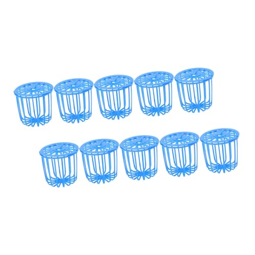 VANZACK 10 Stück Futterkorb für Vögel klein Samen hängend Haustiere vogelfutterspender vogelfutterstelle Birdfeeder Futterkorb für Papageien Futterspender für Papageienfrüchte Plastik Blue von VANZACK