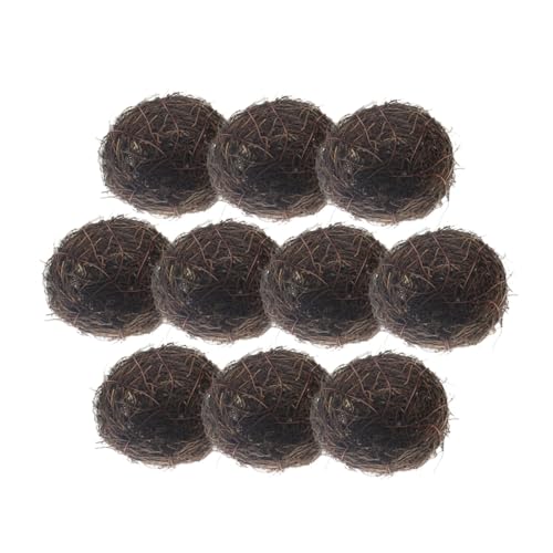 VANZACK 10 Stück Teiliges Künstlicher Vogel Nest Dekoration aus Rattan Ornamente für Garten und Heimdekoration als Fotorequisiten für Kreative Bastelprojekte VANZACK 10 Stück Teiliges Künstlicher Vogel Nest Dekoration aus Rattan Ornamente für Garten und Heimdekoration als Fotorequisiten für Kreative Bastelprojekte von VANZACK