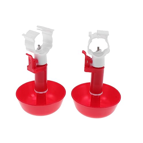 VANZACK 10stücke Automatische Wassertränke Für Geflügel Einstellbare Hühnertränke Mit Clip Und Schale Für Küken Tauben Und Andere Vögel Einfache Installation Und Langlebig von VANZACK