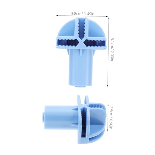 VANZACK 10pcs Vielseitiges Zaubererzubehör Für Katze Und Vogelkäfige Radstecker Ersatz Kleine Kunststoff-schwenkradadapter Himmelblau von VANZACK