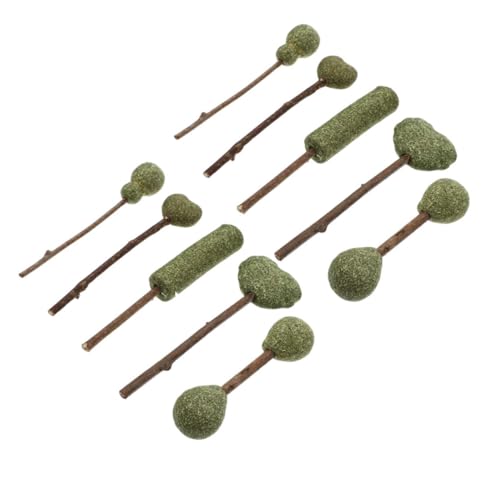 VANZACK 10stücke Katzenminze Lutscher Essbare Snacks Für Katzen Katnip Sticks Leckereien Für Katzen Interaktives Spielzeug Gemischte Designs von VANZACK
