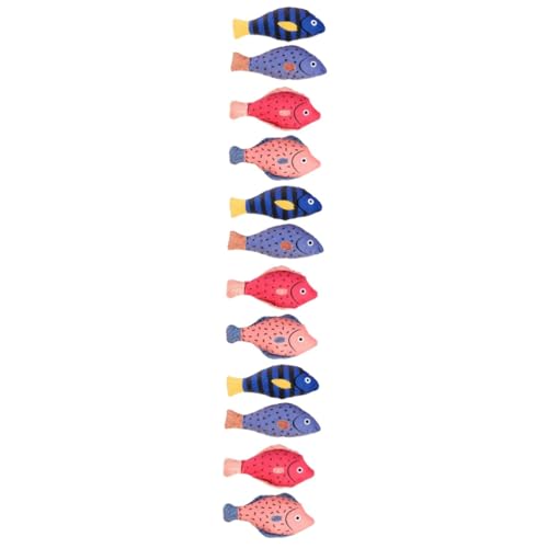 VANZACK 12stücke Teiliges Katzenspielzeug Plüsch Interaktives Fisch-Design Mit Quietschfunktion Für Katzen Und Kätzchen Spielzeug Mit Katzenminze Spaß Beschäftigung Für Haustiere VANZACK 12stücke Teiliges Katzenspielzeug Plüsch Interaktives Fisch-Design Mit Quietschfunktion Für Katzen Und Kätzchen Spielzeug Mit Katzenminze Spaß Beschäftigung Für Haustiere von VANZACK