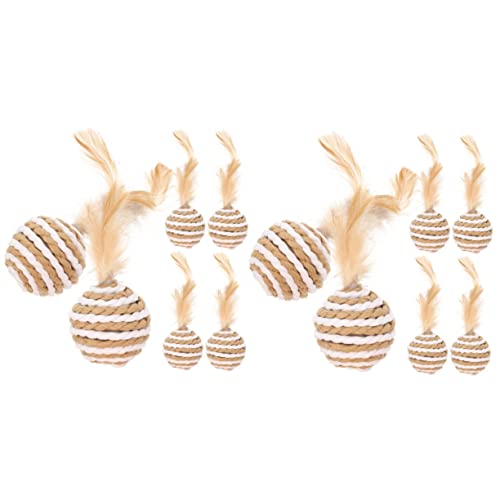 VANZACK Kauspielzeug 12 STK Katzenspielzeugball interaktives katzenspielzeug Interactive cat Toy Ballspielzeug für Wohnungskatzen Spielzeug für Haustiere Spielzeuge Federball-Spielzeug VANZACK Kauspielzeug 12 STK Katzenspielzeugball interaktives katzenspielzeug Interactive cat Toy Ballspielzeug für Wohnungskatzen Spielzeug für Haustiere Spielzeuge Federball-Spielzeug von VANZACK