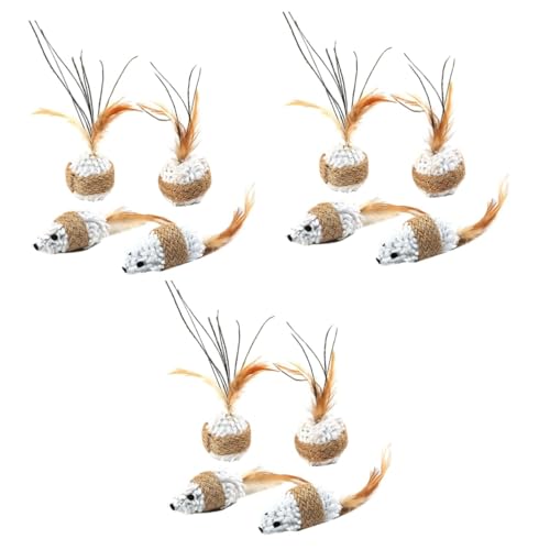 VANZACK 12stücke Teiliges Katzen-spielzeugset Aus Plüsch Mit Und Interaktives Katzenspielzeug Aktivität Und Spielfreude Ihrer Katze Mäuse Bälle VANZACK 12stücke Teiliges Katzen-spielzeugset Aus Plüsch Mit Und Interaktives Katzenspielzeug Aktivität Und Spielfreude Ihrer Katze Mäuse Bälle von VANZACK
