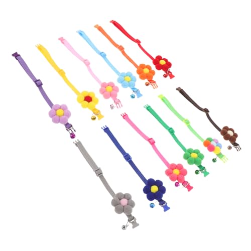 VANZACK 12 Stück Teiliges Katzen Hundehalsband Verstellbare Leichte und Atmungsaktive Blumenhalsbänder mit Glöckchen Sichere Breakaway-verschlüsse für Kleine bis Mittelgroße Haustiere VANZACK 12 Stück Teiliges Katzen Hundehalsband Verstellbare Leichte und Atmungsaktive Blumenhalsbänder mit Glöckchen Sichere Breakaway-verschlüsse für Kleine bis Mittelgroße Haustiere von VANZACK