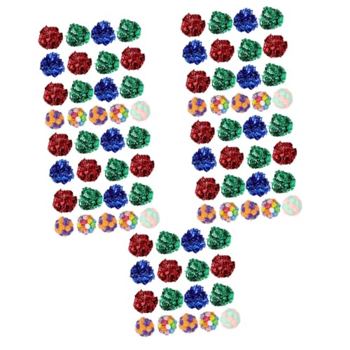 VANZACK 125 STK Plüschspielzeugball Jagdbälle für Katze Katzenglocke katzenspielzeug interaktives Spielzeug Spielzeuge Ballspielzeug für Katzen Knisterbälle klein Blitz Film Spielzeugkatze VANZACK 125 STK Plüschspielzeugball Jagdbälle für Katze Katzenglocke katzenspielzeug interaktives Spielzeug Spielzeuge Ballspielzeug für Katzen Knisterbälle klein Blitz Film Spielzeugkatze von VANZACK