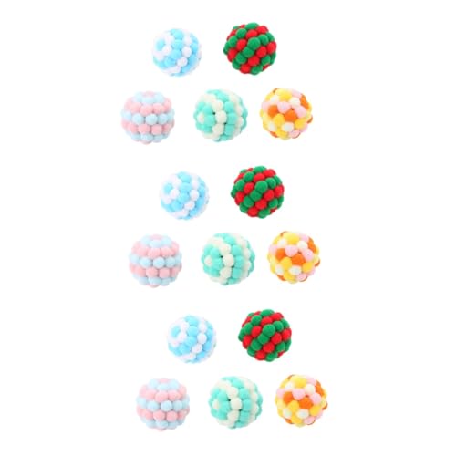 VANZACK 15 STK Haustierzubehör kreativ Spielzeug Haustier Spielzeug Katzenfalte Pomponbällchen für Katze Spielzeuge Katze Plüschball Zubehör für Katzenspielzeug Mehrfarbig Plüschkugel VANZACK 15 STK Haustierzubehör kreativ Spielzeug Haustier Spielzeug Katzenfalte Pomponbällchen für Katze Spielzeuge Katze Plüschball Zubehör für Katzenspielzeug Mehrfarbig Plüschkugel von VANZACK