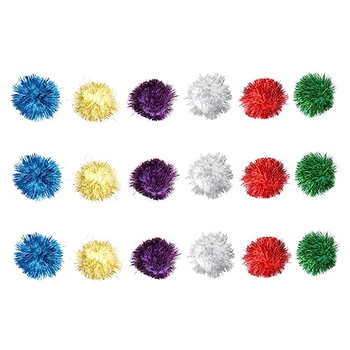 VANZACK Katzenspielzeug 18 Stück Glitzerbälle Lametta-bälle für Katzenbedarf VANZACK Katzenspielzeug 18 Stück Glitzerbälle Lametta-bälle für Katzenbedarf von VANZACK