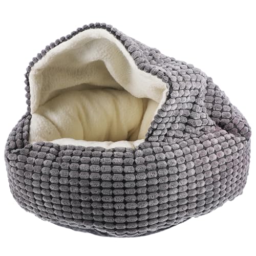 VANZACK 1stück Katzenbett Für Winter Halboffenes Warmes Haustiernest Für Kleine Hunde Und Katzen Und Langlebig Für Nächte Tiefgrau VANZACK 1stück Katzenbett Für Winter Halboffenes Warmes Haustiernest Für Kleine Hunde Und Katzen Und Langlebig Für Nächte Tiefgrau von VANZACK