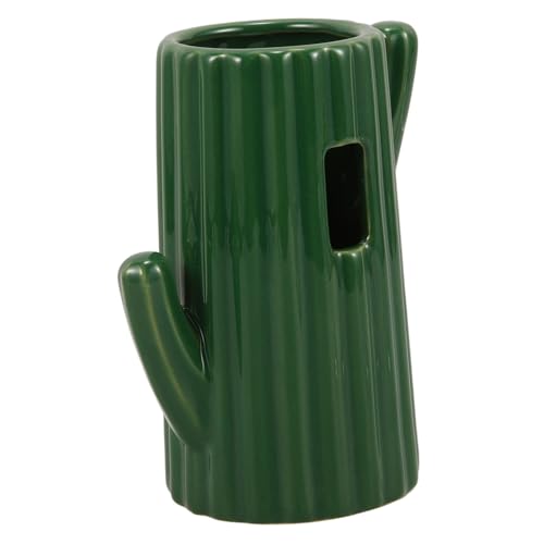VANZACK Keramische Hamster Trinkflasche mit Kaktus Design Haustier Wasserflasche für Kleintiere aus Sicherem Material Auslaufsicher und Einfach zu Bedienen von VANZACK