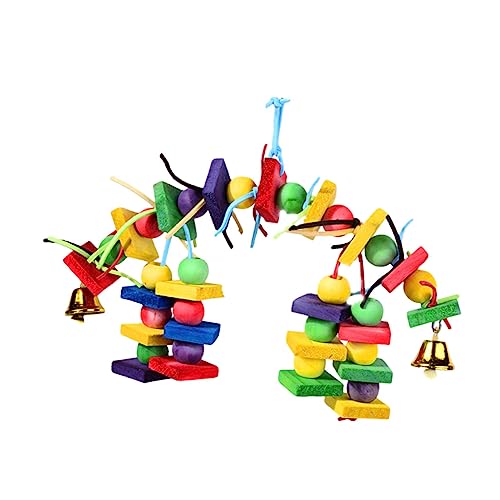 VANZACK 1stück Buntes Papagei Spielzeug Aus Holz Kaubares Schnurspielzeug Für Vögel Leicht Und Tragbar Fördert Spielvergnügen Und Aktivität Für Haustiere Und Wellensittiche VANZACK 1stück Buntes Papagei Spielzeug Aus Holz Kaubares Schnurspielzeug Für Vögel Leicht Und Tragbar Fördert Spielvergnügen Und Aktivität Für Haustiere Und Wellensittiche von VANZACK
