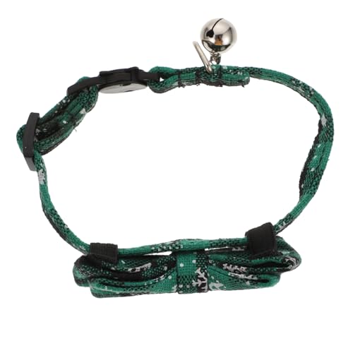VANZACK 1Stück Katzenhalsband Weihnachten Mit Verstellbarem Design Schleifen Ornament Für Haustiere Weihnachtsfeiern Und Festliche Anlässe Sicher Und Bequem Für Katzen von VANZACK