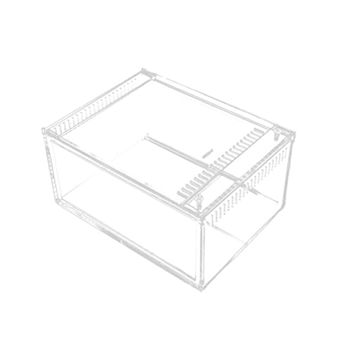 VANZACK 1pc Acryl Reptil Box Verstecken Zucht Box Für Reptilien Sicher Feeder Box Für Eidechsen Schlangen von VANZACK