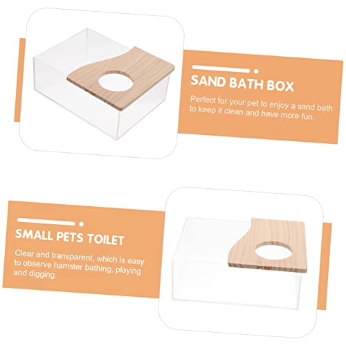VANZACK 1Stück Transparentes Sandbad für Kleintiere Multifunktionale Haustier Toilette für Hamster Rennmäuse und Chinchillas für Badeumgebung VANZACK 1Stück Transparentes Sandbad für Kleintiere Multifunktionale Haustier Toilette für Hamster Rennmäuse und Chinchillas für Badeumgebung von VANZACK