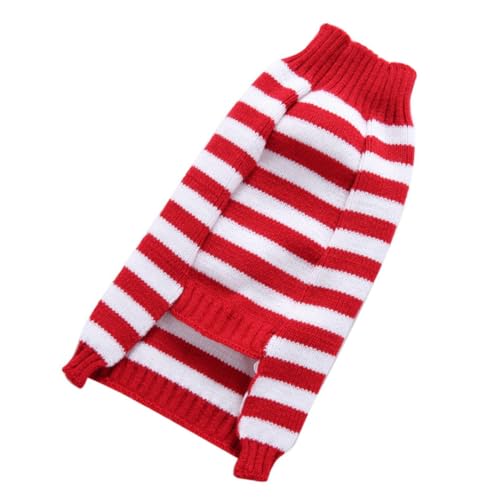 VANZACK 1stk Haustier-Weihnachtspullover Hunde Bausatz Welpen-Shirt Hündchen Hund Schal Puffer Haustier-Outfit Transportbox Für Haustiere Weihnachtsversorgung Rot Polyester von VANZACK