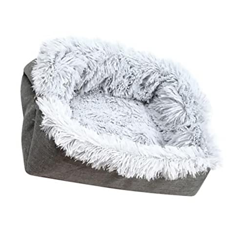 VANZACK 2 1 Haustier Plüsch Kissen Katzenbett Für Wohnungskatzen Katzennest Beruhigen Plaudern Katzenbetten Für Wohnungskatzen Höhle Katzenbett Aus Plüsch Fell Plüsch- Light Grey VANZACK 2 1 Haustier Plüsch Kissen Katzenbett Für Wohnungskatzen Katzennest Beruhigen Plaudern Katzenbetten Für Wohnungskatzen Höhle Katzenbett Aus Plüsch Fell Plüsch- Light Grey von VANZACK